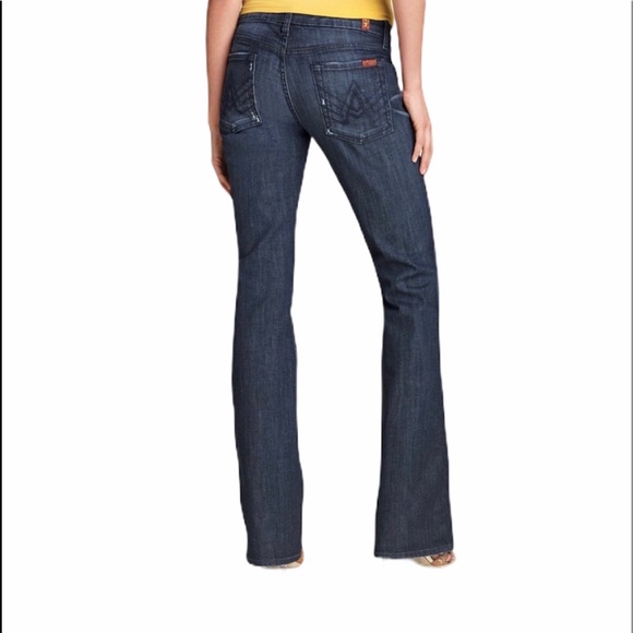 7 For All Mankind, ‘A’ Pocket Boot Cut Jeans Sz 27 - Picture 1 of 9